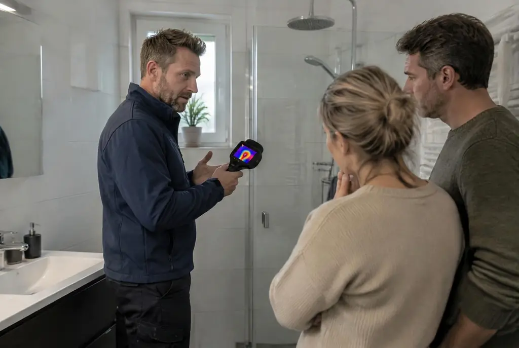 Lekdetectie Elspeet – specialist legt bevindingen uit aan bewoner