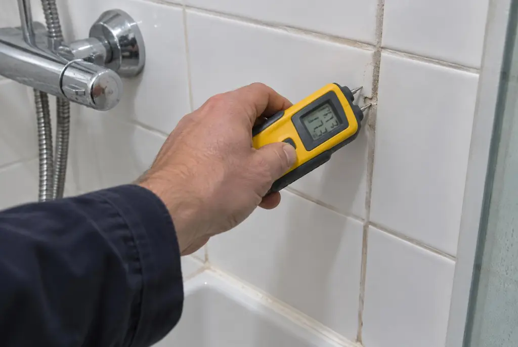 Lekdetectie Elspeet – vochtmeter op badkamertegels bij de douche